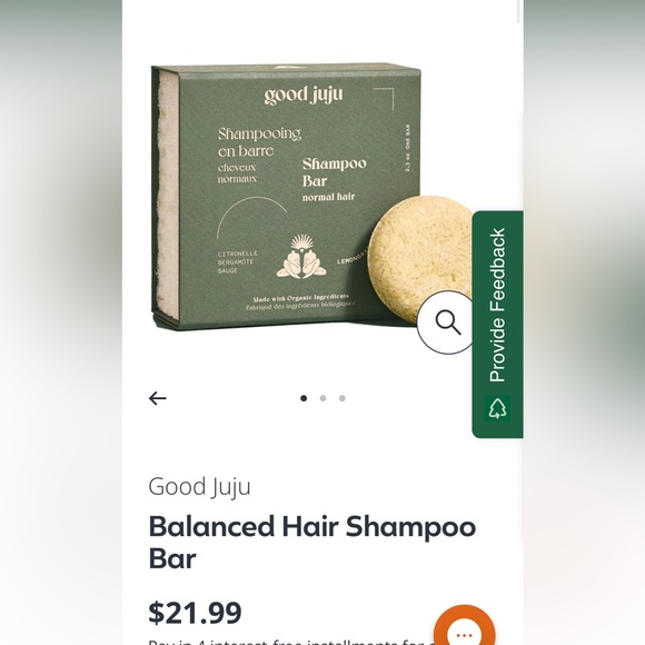 Good juju balanced shampoo bar - Picture 1 of 9